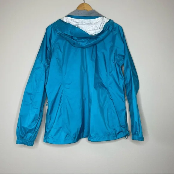 REI Teal Waterproof Hooded Rain Jacket - Picture 3 of 7